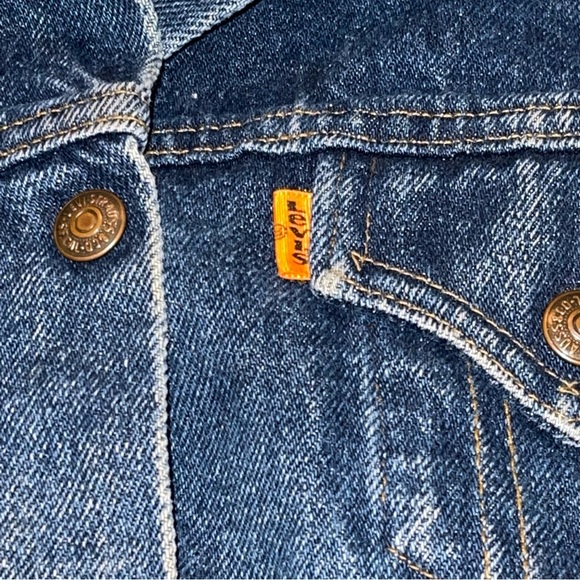 Vintage Levi’s Youth Denim Jacket Size Medium 100% Cotton Made In The USA - Picture 5 of 5
